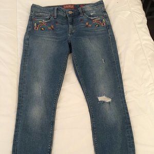 Lucky Brand Women's Embroidered Ava Skinny Jeans